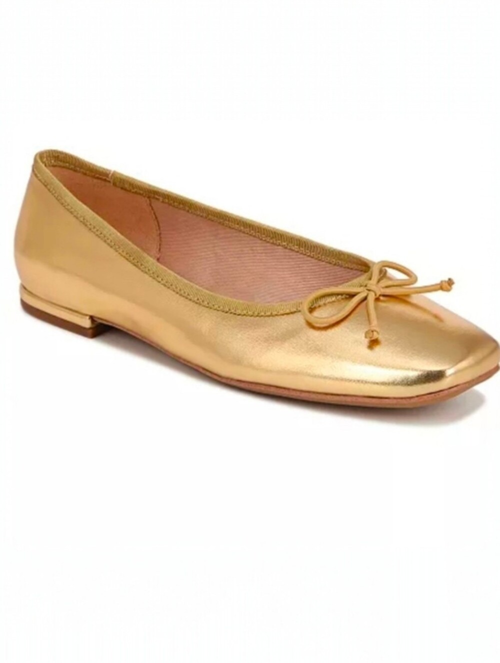 Franco Sarto 'Abigail' Ballet Flats Gold Womens 8 NEW NIB